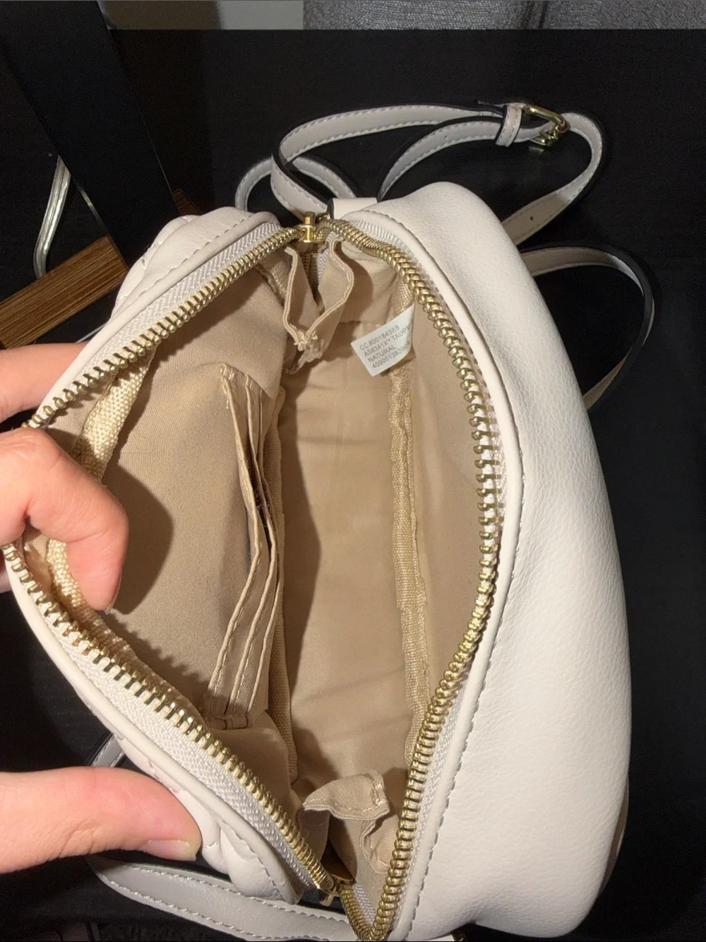 Charming Charlie Quilted Crossbody in Light Pink with Gold Hardware